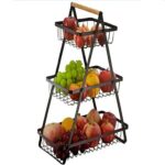 Cesta de Frutas y Verduras de 3 Niveles