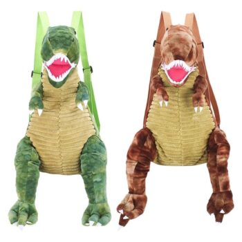 Mochila en Forma de Dinosaurios - Marrón
