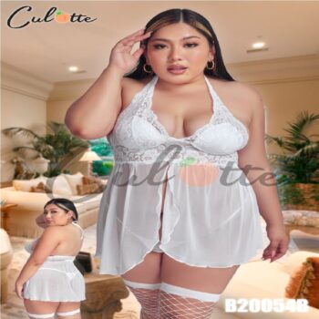 Lencería Blanca Sexy Plus Size
