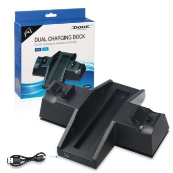 Soporte para PS4 y Cargador Dual Dualshock 4