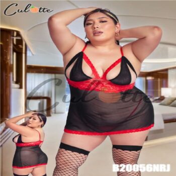 Lencería Negro Hot Sexy Plus Size