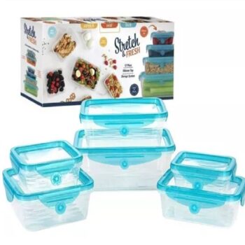 Set de 6 Contenedores con Tapa para Alimentos