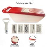 Rallador Cortador de Verduras y Frutas 6 en 1
