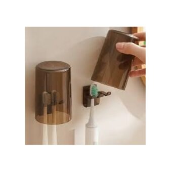 SOPORTE CON VASO PARA CEPILLO DE DIENTES