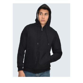 Polera Negro con Cierre para Hombre Talla L