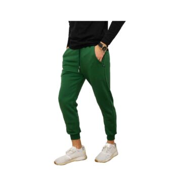 Pantalón Jogger French Terry Verde Talla M