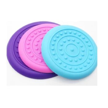 Set de 3 Frisbee de Silicona para Mascota