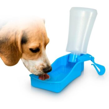 Botella de Agua para Perro con Bebedero Plegable