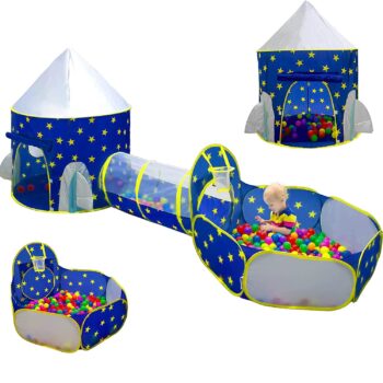 Carpa De Juego Para Niños De 3 Piezas