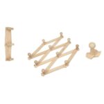 Set 3 Percheros Plegables de Madera