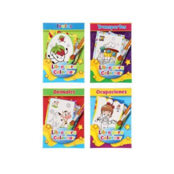Libro Para Colorear Pack X 4