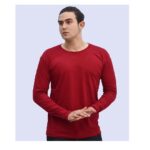 Polo Básico Manga Larga Rojo para Hombre Talla S