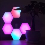 Luz LED hexagonal 3 piezas