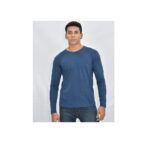 Polo Básico Manga Larga Azul para Hombre Talla S