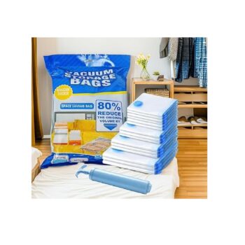 Set de 5 Bolsas de Sellado al Vacío + Bomba Portátil