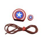 KIT PROTECTOR DE CARGADOR Y CABLE DE IPHONE 20W CAPITÁN AMÉRICA