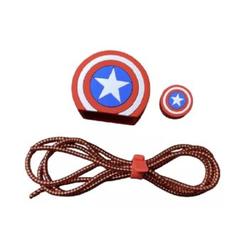 KIT PROTECTOR DE CARGADOR Y CABLE DE IPHONE 20W CAPITÁN AMÉRICA