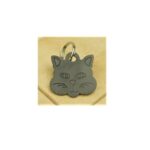 PLACA PARA COLLAR DE MASCOTAS MODELO GATO