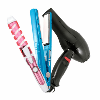 Combo Nano Titanium Plancha + Rizador Ondulador + Secador 1500Watts