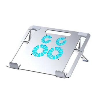 Soporte De Aluminio Con 4 Ventiladores Para Laptop
