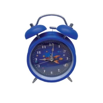Reloj De Mesa Astronauta Con Alarma Color Azul