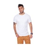 Polo Básico para Hombre Cuello Redondo Blanco Talla XL
