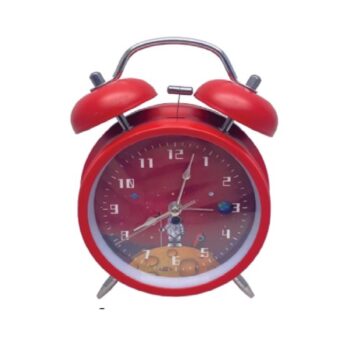 Reloj De Mesa Astronauta Con Alarma Color Rojo