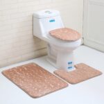 Set de 3 Alfombrillas para Baño Beige