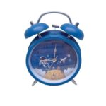 Reloj De Mesa  Astronauta Con Alarma Color Acero