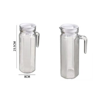 Jarra De Vidrio Con Textura 1000ml