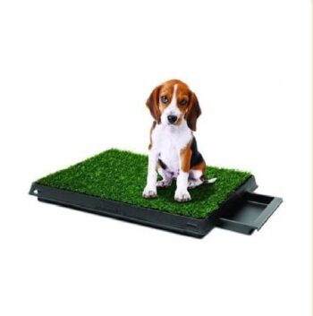 Baño Ecológico Portátil con Césped para Perros Mediano