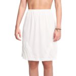 Enagua Corta Blanco para Mujer Talla XL