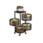 Organizador Giratorio Circular de 4 Niveles
