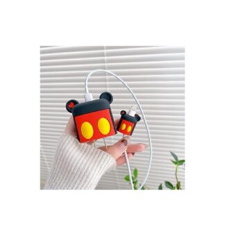 KIT PROTECTOR DE CARGADOR Y CABLE DE IPHONE 20W MICKEY