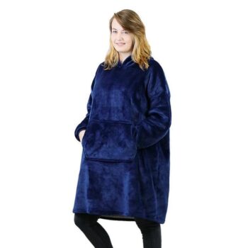 Poleron con Capucha  Huggle - Azul