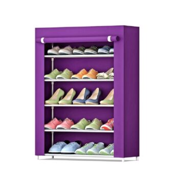 Zapatera Armable de 5 Niveles – Morado