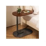 Mesa Auxiliar de Centro Oval Color Marron