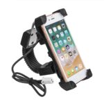 Sujetador y Cargador de Celular para Moto