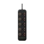 Power Socket 3000w Con 5 Tomas Universales + 3 Puertos Usb y 3 EN C