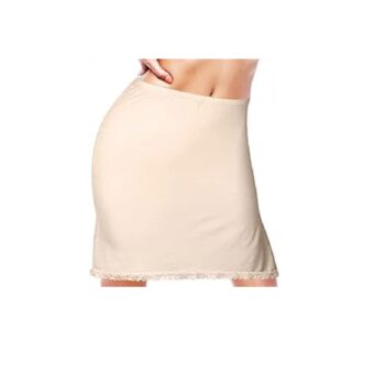 Enagua Corta Beige para Mujer Talla XL