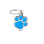 PLACA PARA COLLAR DE MASCOTAS MODELO HUELLA
