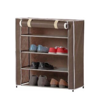 Zapatera Armable de 5 Niveles - Marron