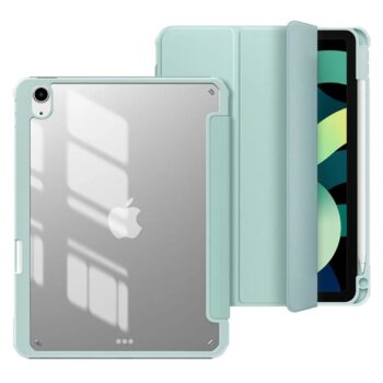 Smart Cover Ipad Air 11 2024 Desmontable Imantada (Tapa Transparente) Verde Agua