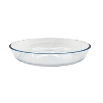 Bandeja Circular de Vidrio de 3L