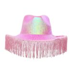 Sombrero Vaquero con Fleco Rosado