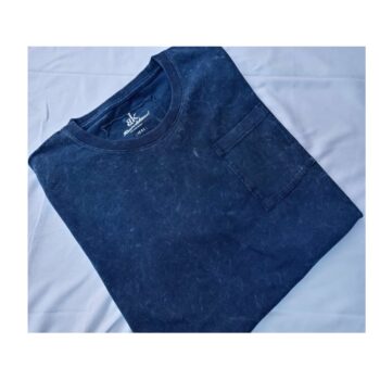 Polo Básico para Hombre Jaspeado Azul Talla S