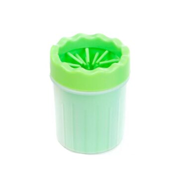 Taza Limpiador de Patas para Mascota – Verde