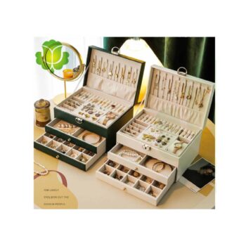 Joyero Cofre Organizador De Joyas 3 Niveles Rosa