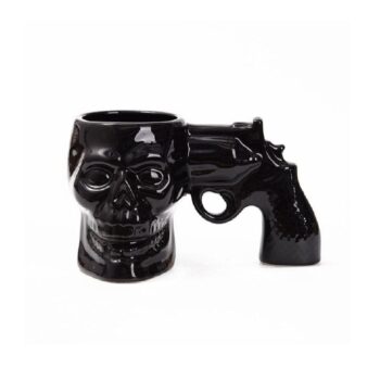 Taza de Cerámica en Forma de Calavera