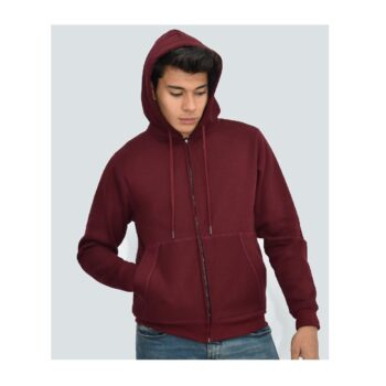 Polera con Cierre para Hombre Guinda Talla M